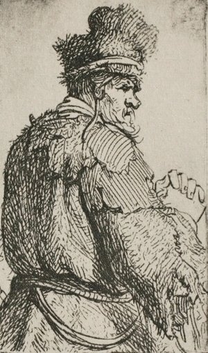 Rembrandt - An Old Man Seen from Behind