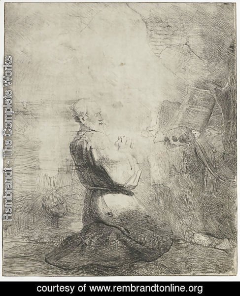 Rembrandt - St. Jerome kneeling