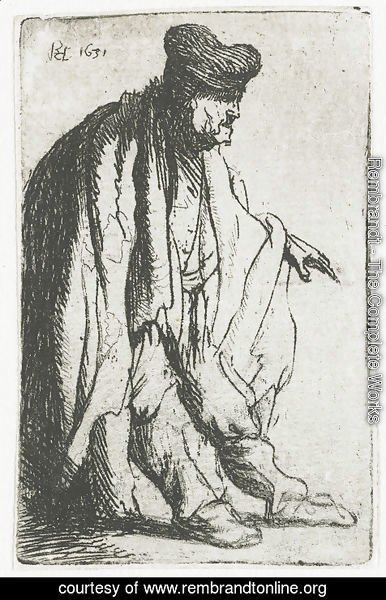 Rembrandt - Beggar with his left hand extended