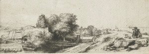 Rembrandt - Landscape with a fisherman