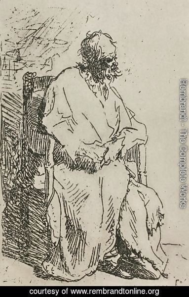 A Beggar Sitting in an Elbow Chair