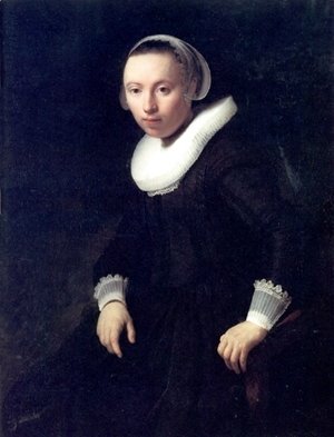 Rembrandt - A Portrait of a Young Woman