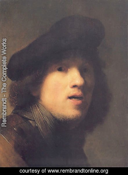Rembrandt - Self-portrait with Gorget and Beret