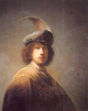 Rembrandt - Self-portrait with Plumed Beret