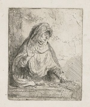 Rembrandt - The Virgin with the instruments of the passion