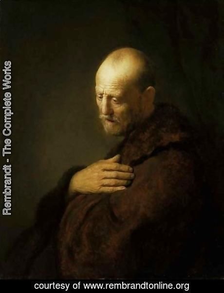 Rembrandt - Old Man in Prayer