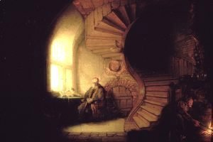 Rembrandt - Philosopher in Meditation
