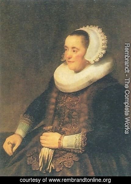 Rembrandt - Portrait of a Seated Woman
