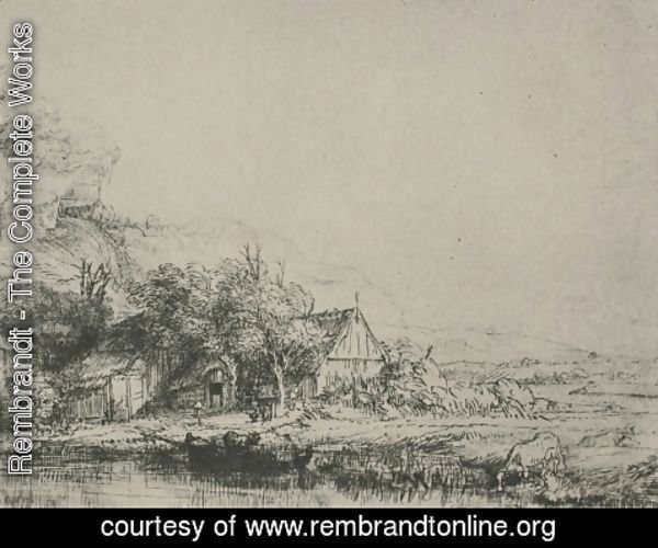 Rembrandt - Landscape with a Cow Drinking