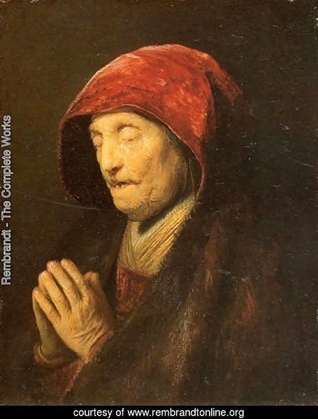 Old Woman in Prayer