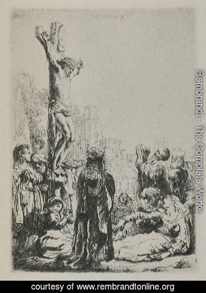 Rembrandt - The Crucifixion a Square Small Plate