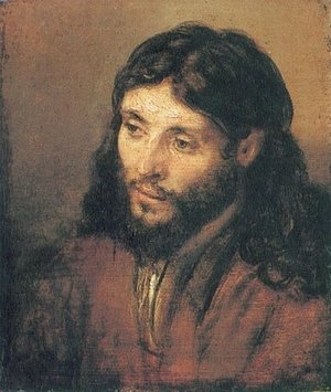Rembrandt - Head of Christ 2