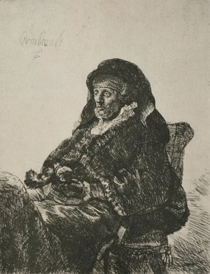 Rembrandt - Rembrandt's Mother in a Widow's Dress