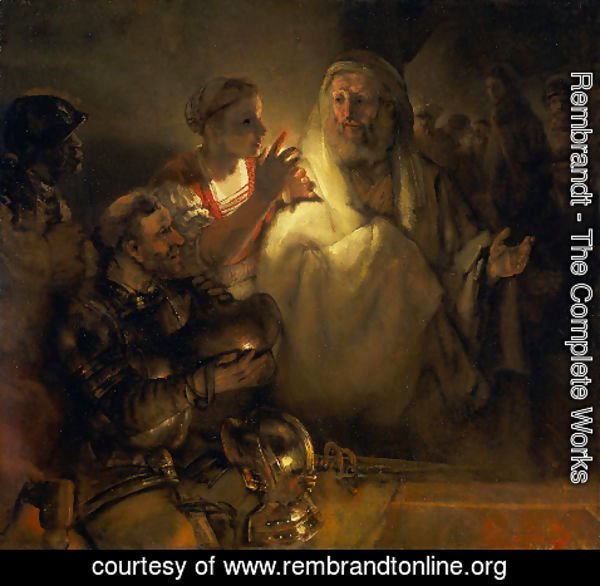 Rembrandt - The denial of Peter