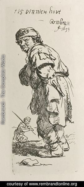 Rembrandt - A Beggar and a Companion Piece, Turned to the Left