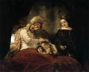 Rembrandt - Jacob Blessing the Children of Joseph 1656