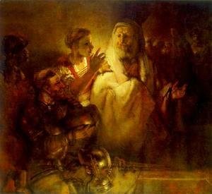 Rembrandt - Peter Denouncing Christ 1660