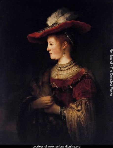 Saskia in Pompous Dress c. 1642