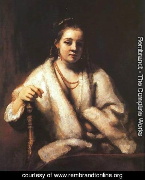 Rembrandt - Portrait of Hendrickje Stofells 1659