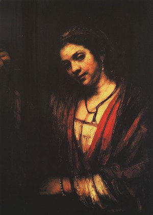 Rembrandt - Hendrickje at an Open Door 1656