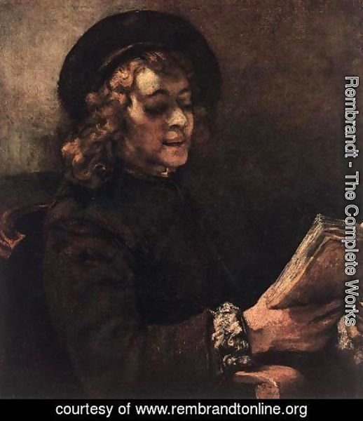 Rembrandt - Titus Reading 1656