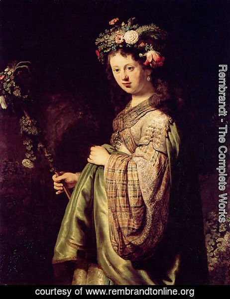 Rembrandt - Saskia as Flora 1634
