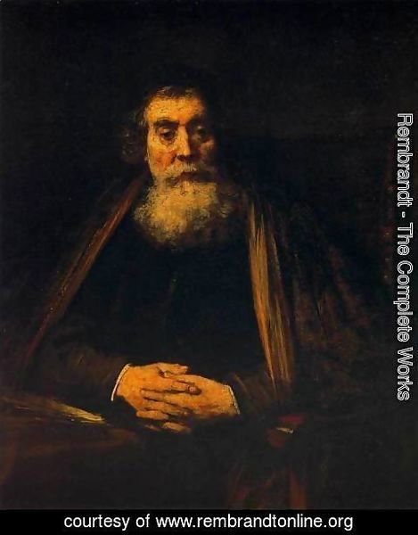 Rembrandt - Portrait of an Old Man 1665
