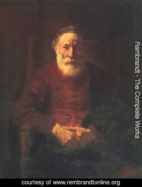 Rembrandt - Portrait of an Old Man in Red 1652-54