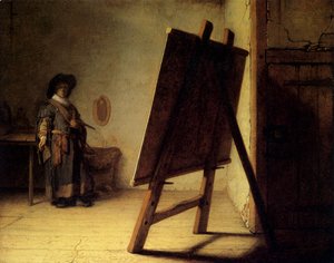 Rembrandt - The Artist in his Studio 1626-28