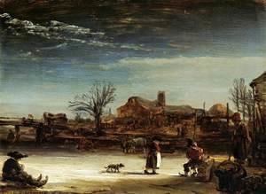 Rembrandt - Winter Landscape 1646
