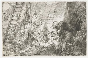Rembrandt - The Circumscision In The Stable