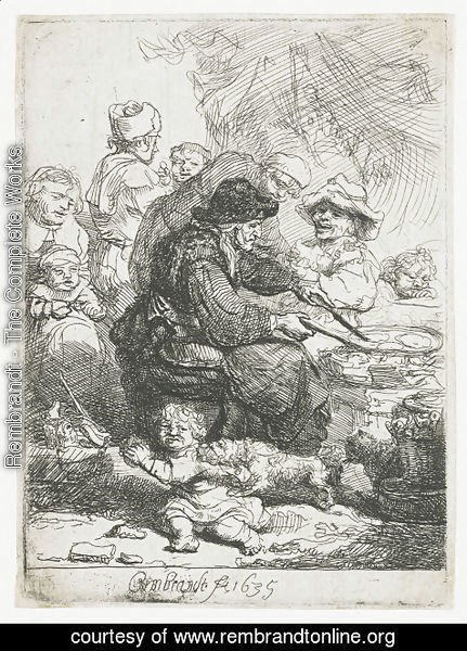 Rembrandt - The Pancake Woman 1635