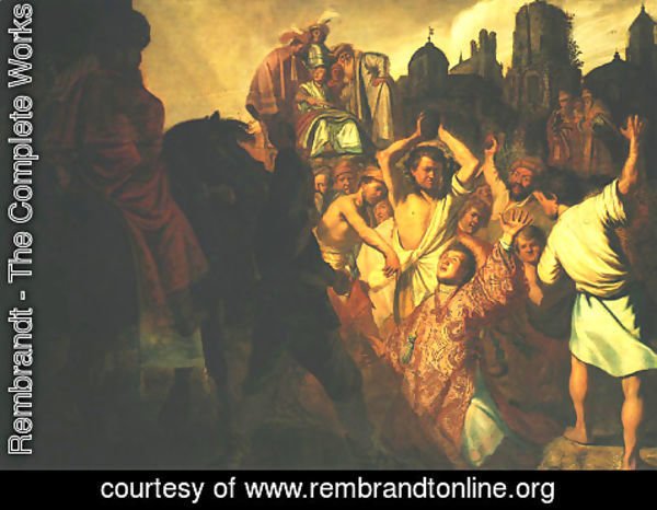 Rembrandt - Stoning of St. Stephen