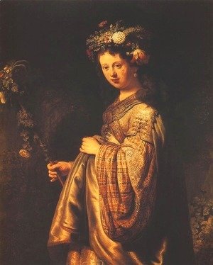 Rembrandt - Saskia or Flora