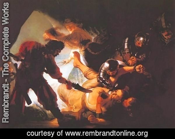 Rembrandt - Blinding of Samson