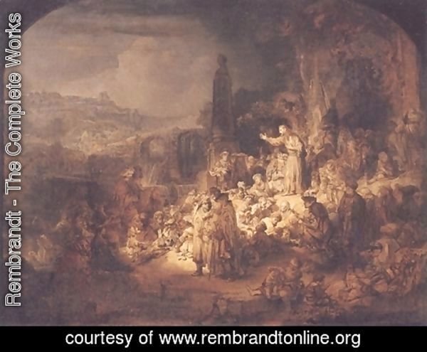 Rembrandt - John the Baptist Preaching